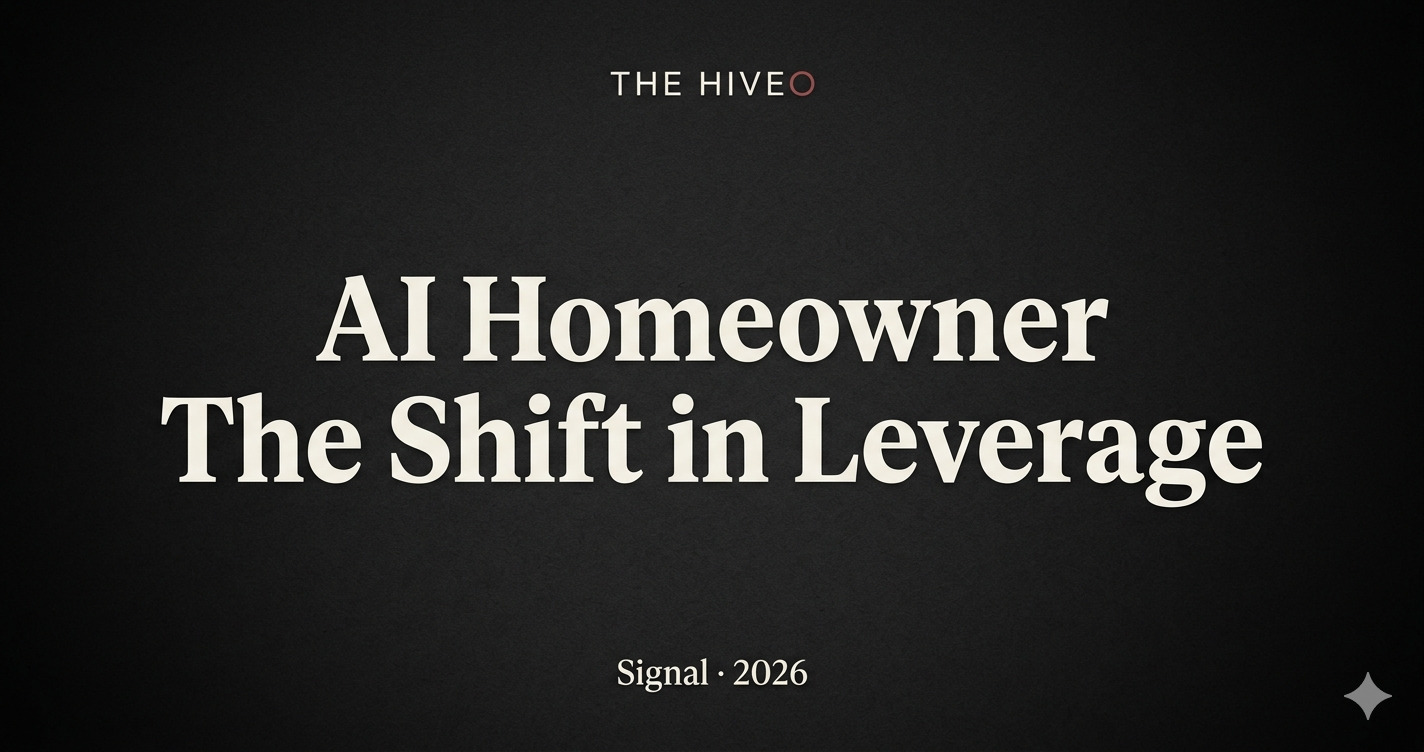 A homeowner using AI tools on a laptop to manage a real estate listing